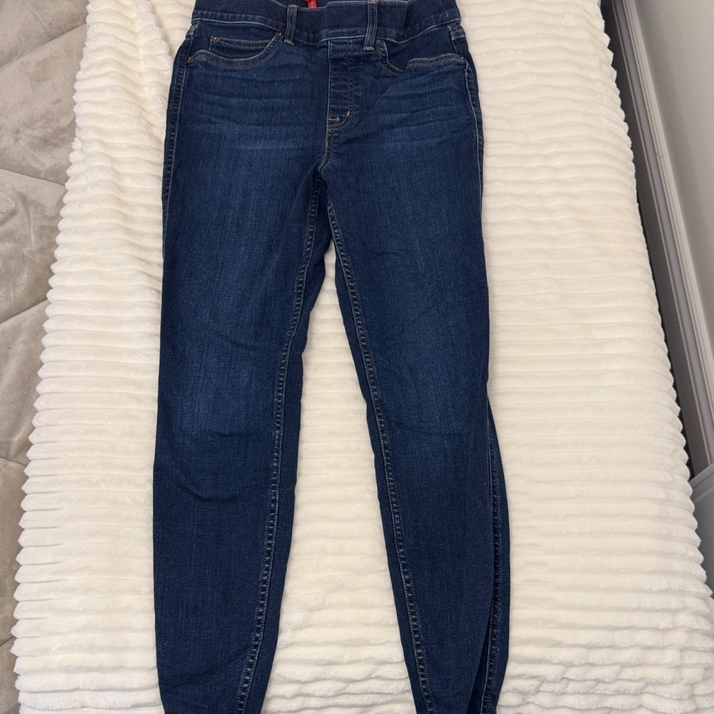 SPANX Dark Blue Skinny Jeans for Women